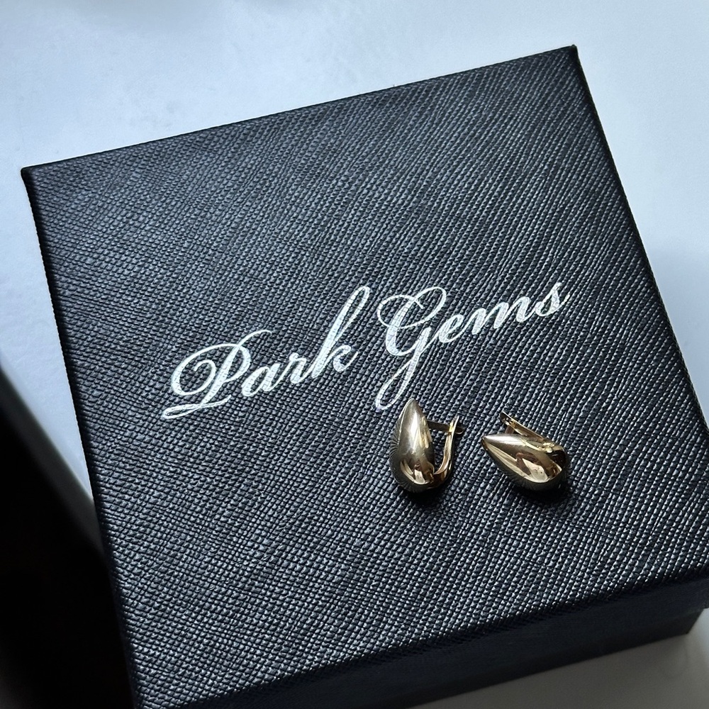 Park Gems Cherub Drop Earrings 14k Yellow Gold